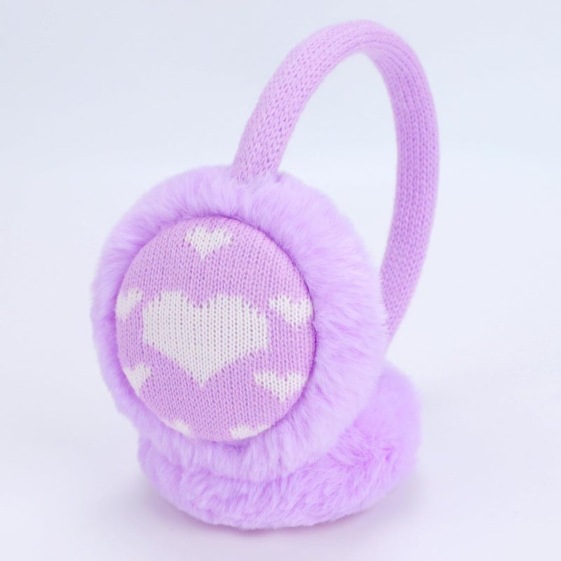 Ztl Kids Knit Earmuffs Winter Outdoor Plush Ear Warmers for Boys Girls 4-16 Years - Image 2